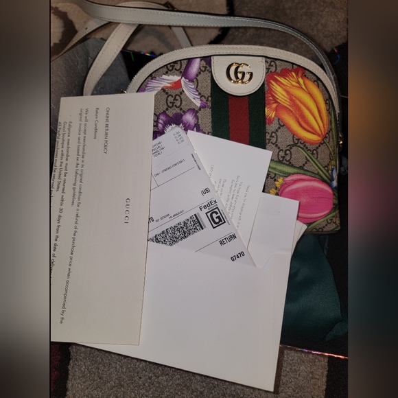Authentic Gucci Ophidia Flora Shoulder Bag - Picture 2 of 11
